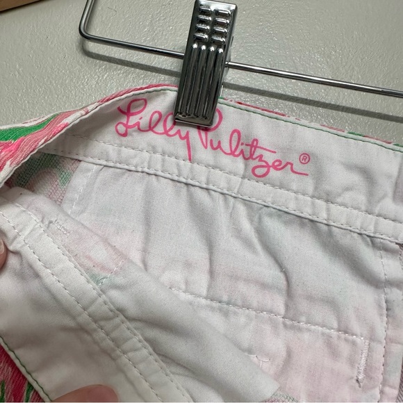 Lilly Pulitzer Pink Colony Flamingo Buttercup Shorts 🦩 - Picture 5 of 6